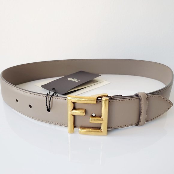 Fendi Brown Leather Belt